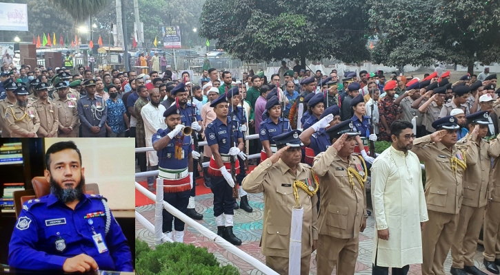 শহীদ মিনার ও স্মৃতিসৌধে ফুল না দেওয়ায় সমালোচনার মুখে ব্রাহ্মণবাড়িয়ার এসপি